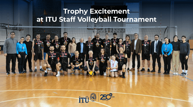 Trophy Excitement at ITU Staff Volleyball Tournament Görseli