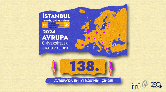İTÜ, 2024 QS Avrupa Üniversite Sıralaması’nda 138. Sırada! Görseli