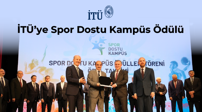 İTÜ’ye Spor Dostu Kampüs Ödülü Görseli