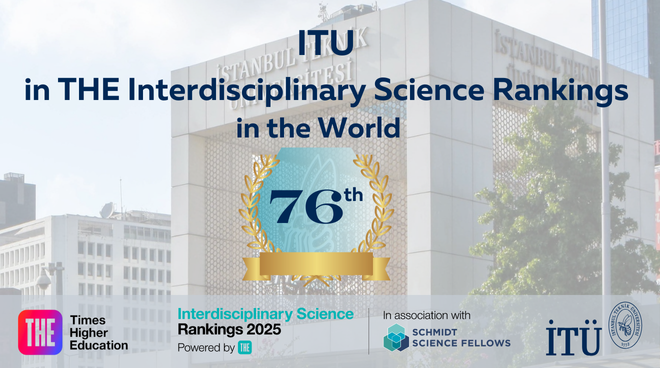 ITU in the Top 100 Worldwide across THE Interdisciplinary Science Rankings 2025 Görseli