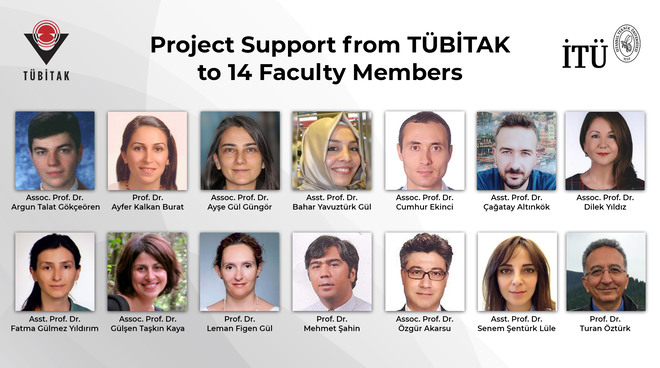Project Support from TÜBİTAK to 14 Faculty Members Görseli